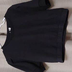 Cropped black sweater size M by Divided